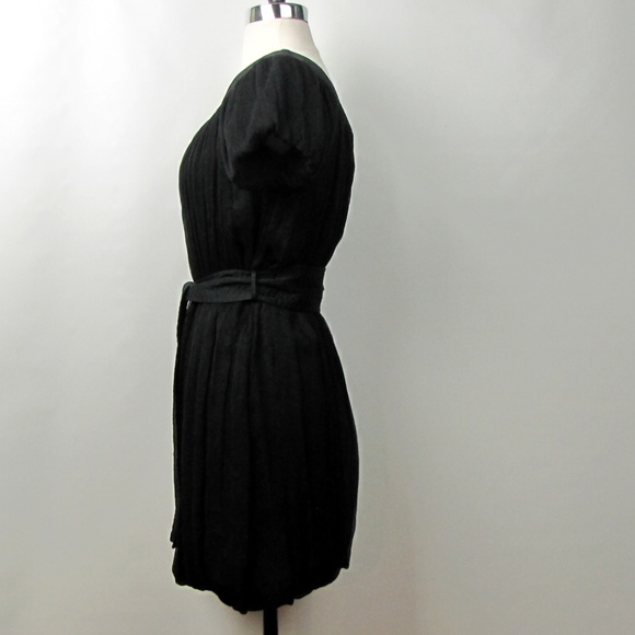 Catherine Malandrino Black Silk Bubble Dress Sz 0 - Picture 3 of 7